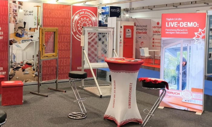 K-EINBRUCH Messestand Security Essen 2026 K-EINBRUCH Messestand auf der Security Essen 2026.
